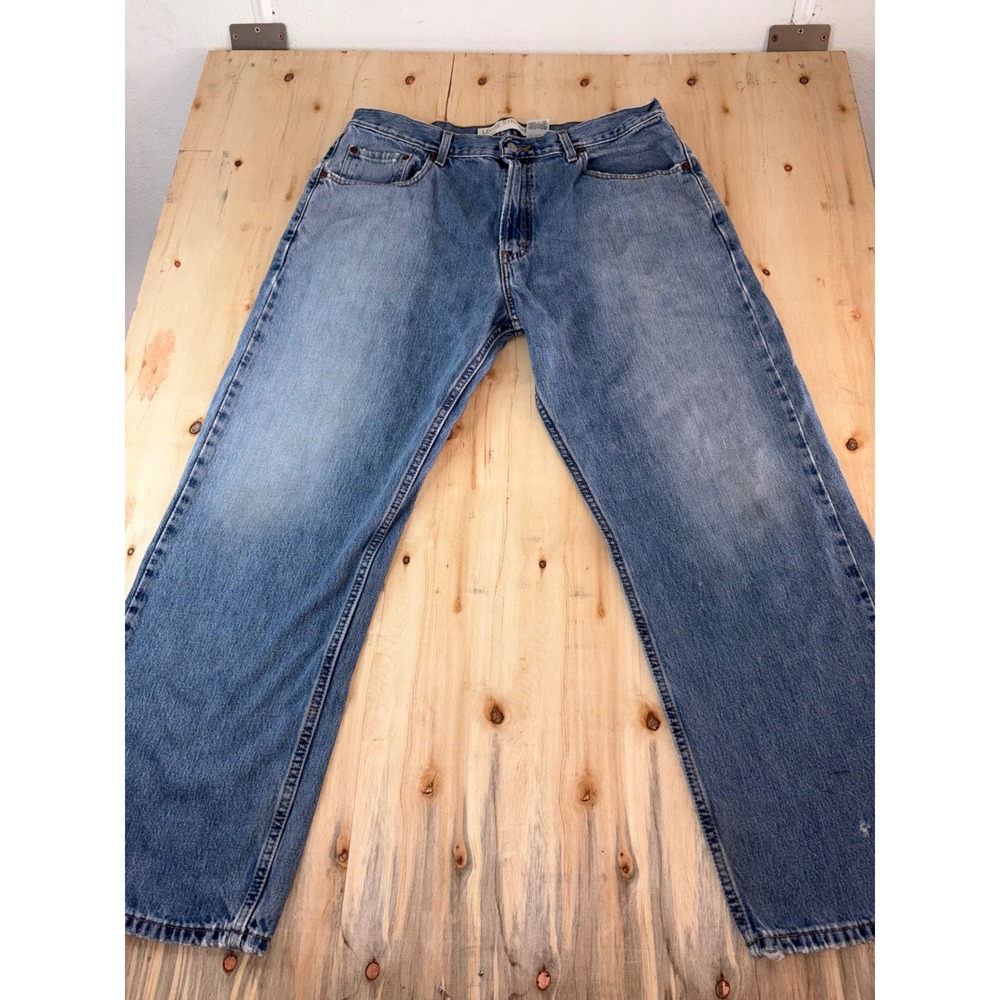 Levis 569 Loose Straight Jeans Mens 36x30 Medium Wash Blue Denim Pants